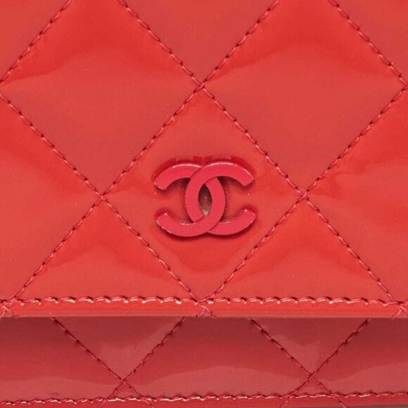 Chanel Pink Quilted Patent Leather Classic WOC Clutch Bag - Picture 12 of 12